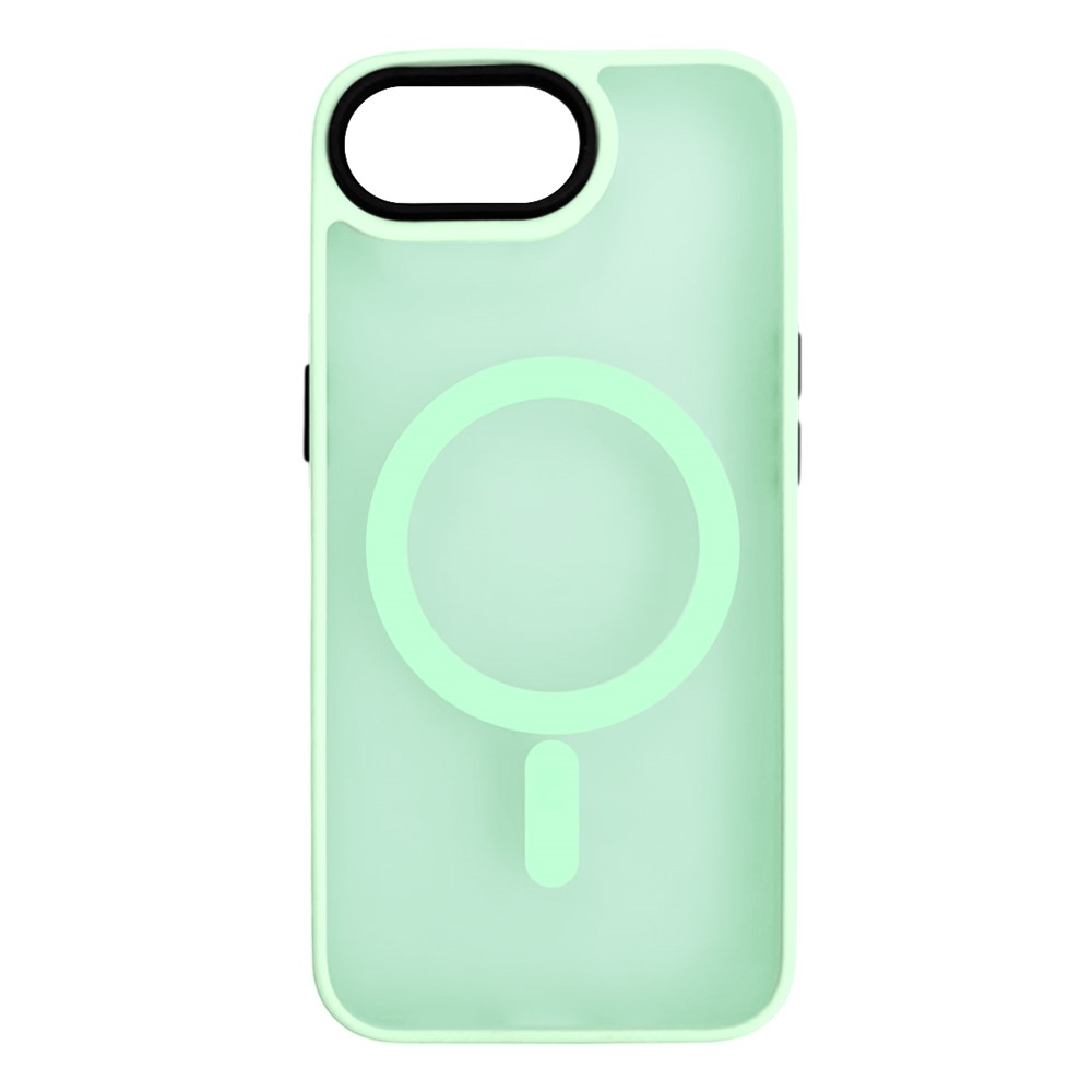 For iPhone 16e Case Compatible with MagSafe Skin-Touch PC + TPU Phone Cover - Mint Green