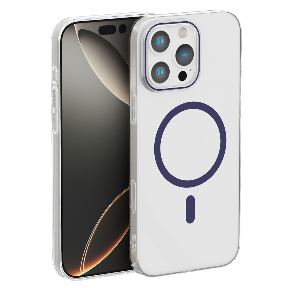 Bulk Purchasing For iPhone 16 Pro Clear Case PC Phone Cover Compatible with MagSafe - Sapphire