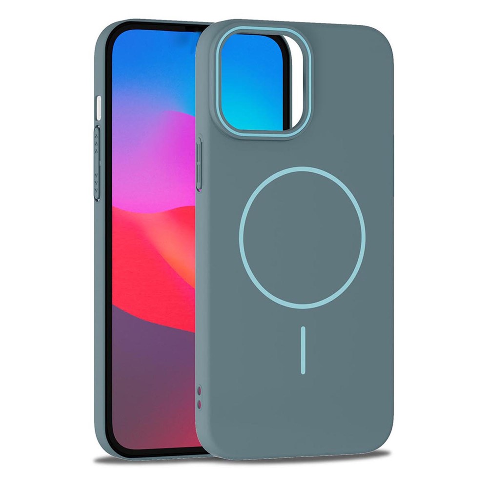 Bulk Purchasing For iPhone 16 Pro Magnetic Case Solid Color PC Phone Cover Compatible with MagSafe - Blue