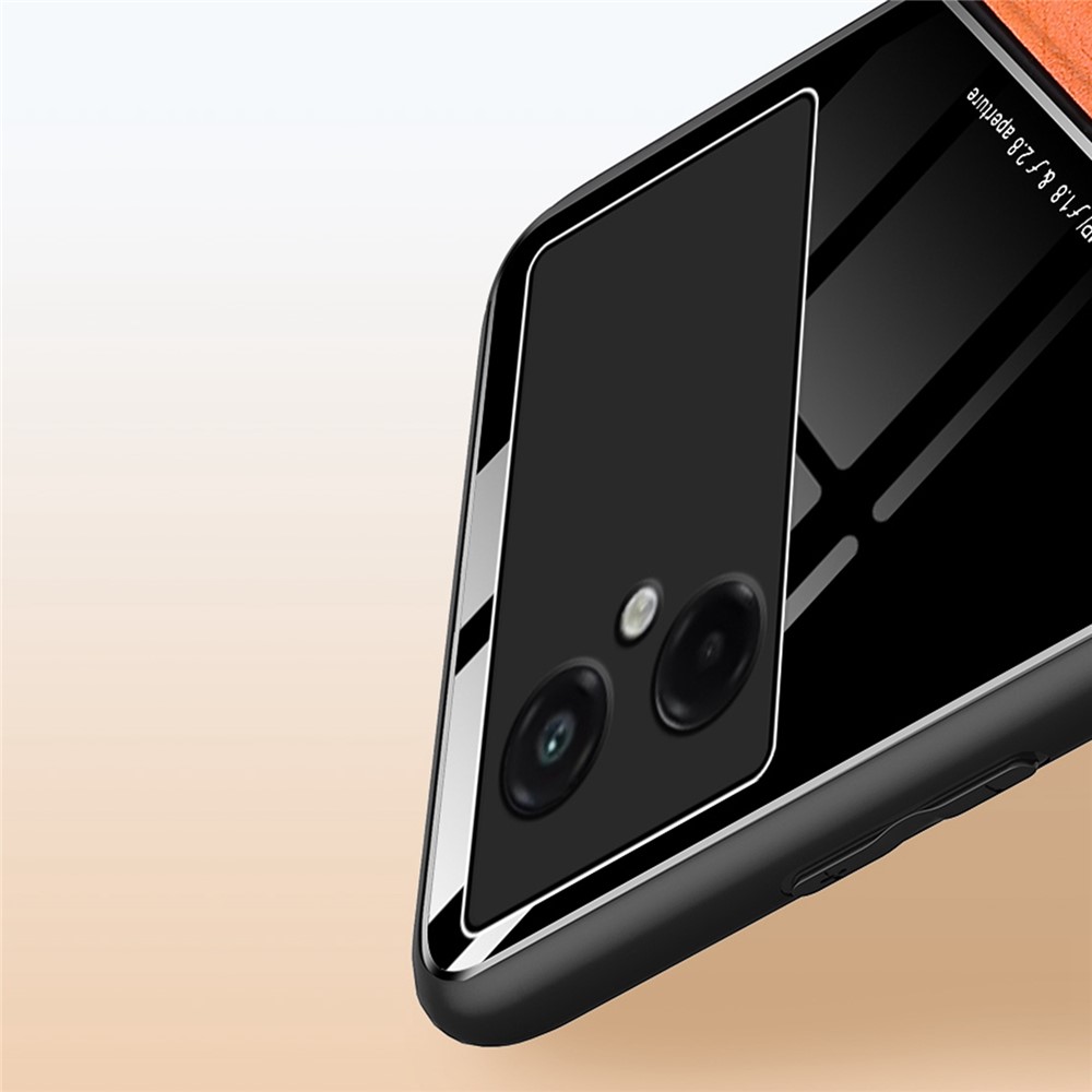 For Xiaomi Poco M4 5G TPU + PC + Textured PU Leather Coating Impact-resistant Protective Case Phone Cover Support Magnetic Car Mount - Orange-6