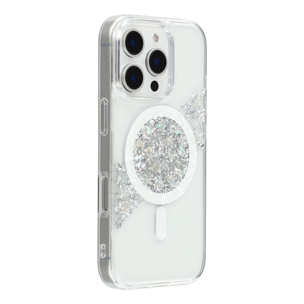 JAUCASE For iPhone 16 Pro Max Magnetic Case Shell Epoxy Design TPU + PC Phone Back Cover