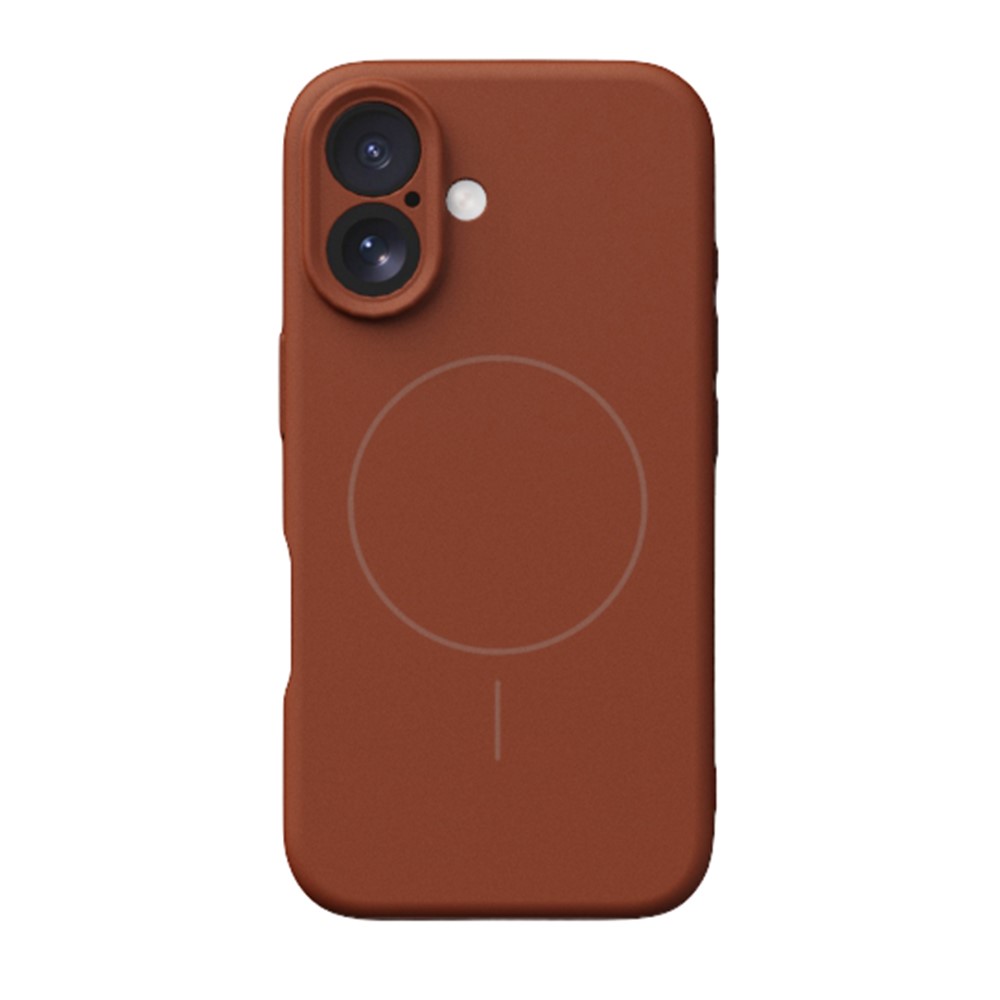YCADEN For iPhone 16 Case Compatible with MagSafe Precise Cutouts TPU Phone Back Cover - Tan