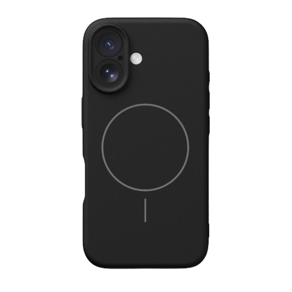 YCADEN For iPhone 16 Plus Case Compatible with MagSafe Precise Cutouts TPU Phone Back Cover - Black