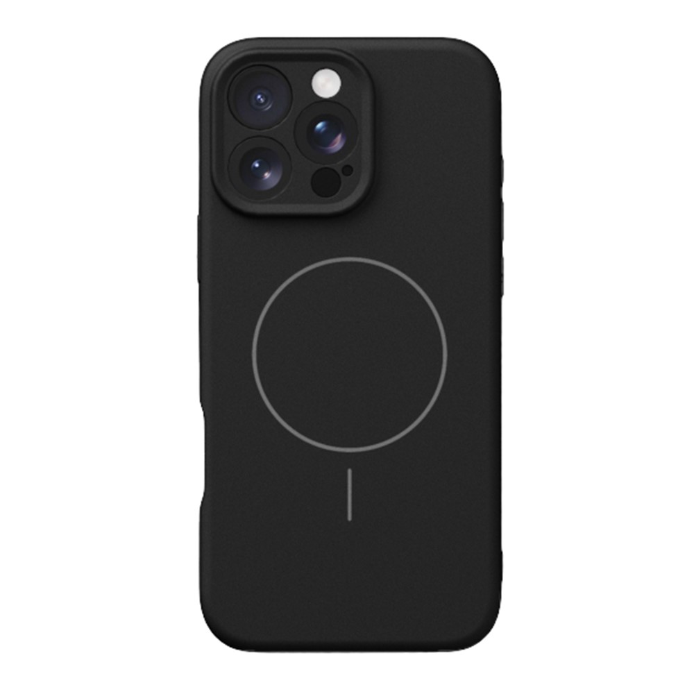 YCADEN For iPhone 16 Pro Max Case Compatible with MagSafe Precise Cutouts TPU Phone Back Cover - Black