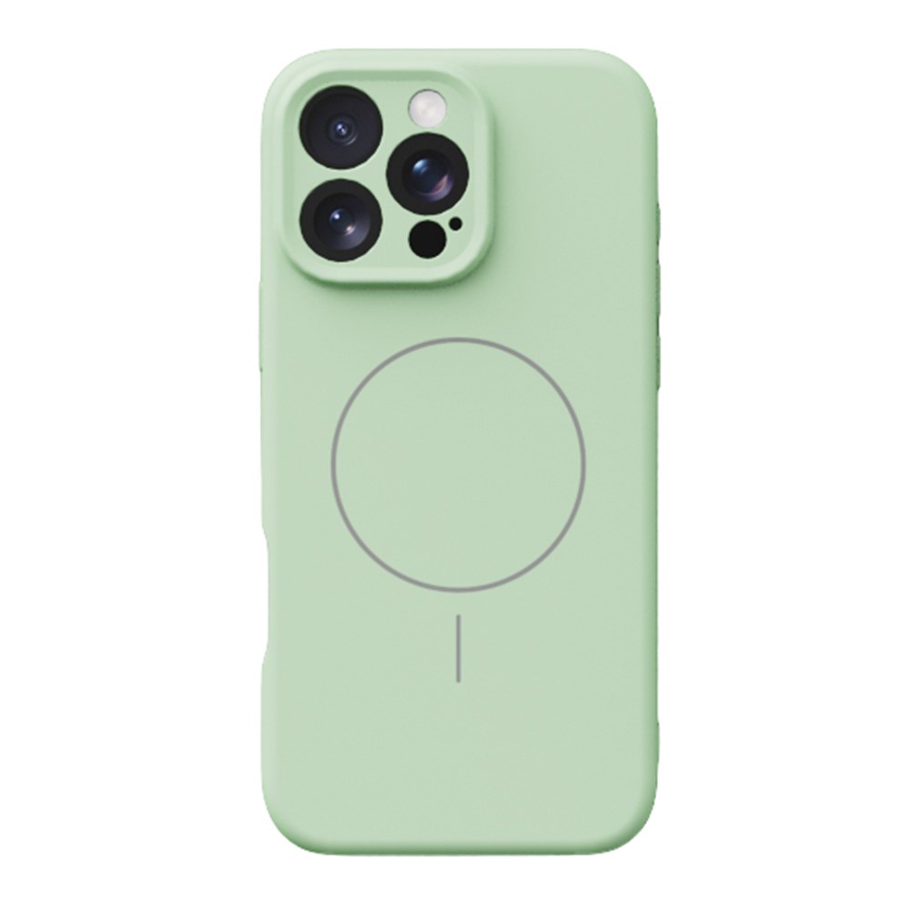 YCADEN For iPhone 16 Pro Case Compatible with MagSafe Precise Cutouts TPU Phone Back Cover - Grass Green