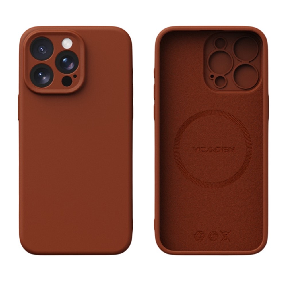 YCADEN For iPhone 15 Pro Case Compatible with MagSafe Precise Cutouts TPU Phone Back Cover - Tan