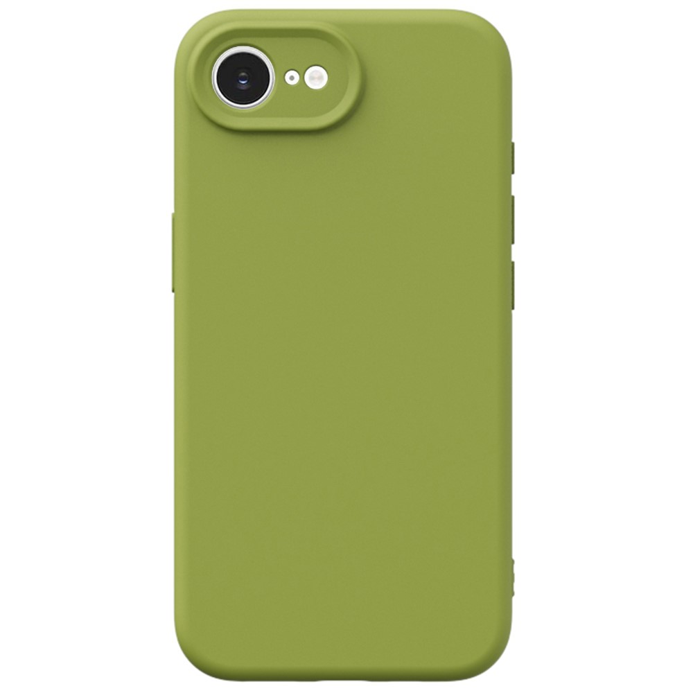 YCADEN For iPhone 16e Case Precise Cutouts TPU Phone Back Cover - Bean Green