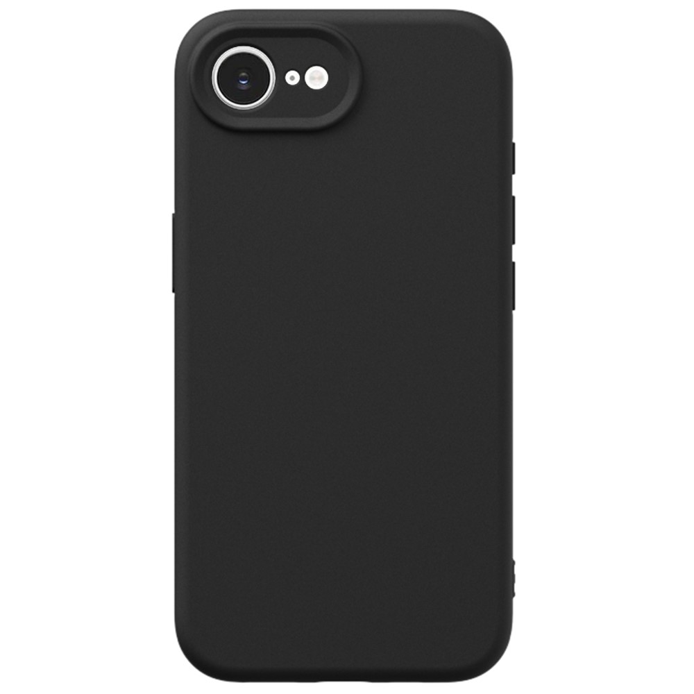 YCADEN For iPhone 16e Case Precise Cutouts TPU Phone Back Cover - Black