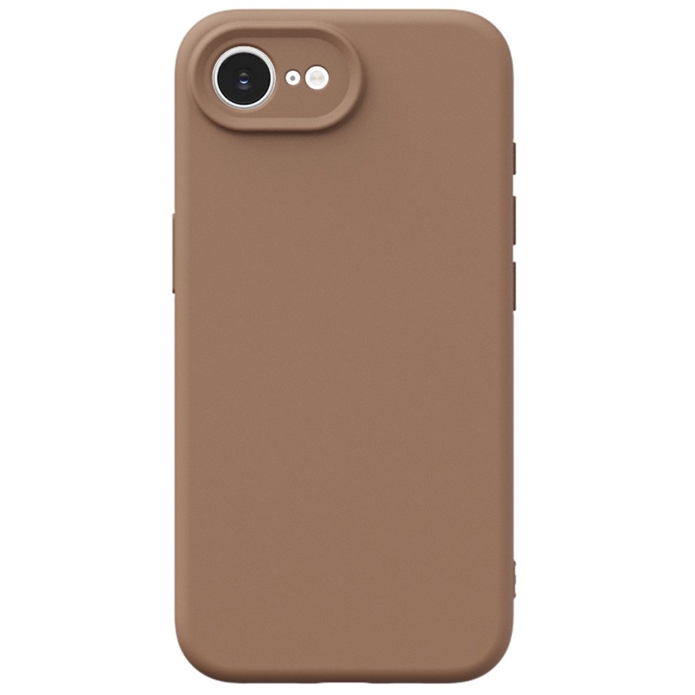 YCADEN For iPhone 16e Case Precise Cutouts TPU Phone Back Cover - Khaki