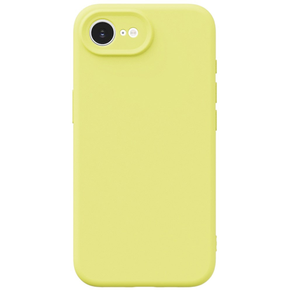 YCADEN For iPhone 16e Case Precise Cutouts TPU Phone Back Cover - Pear Yellow