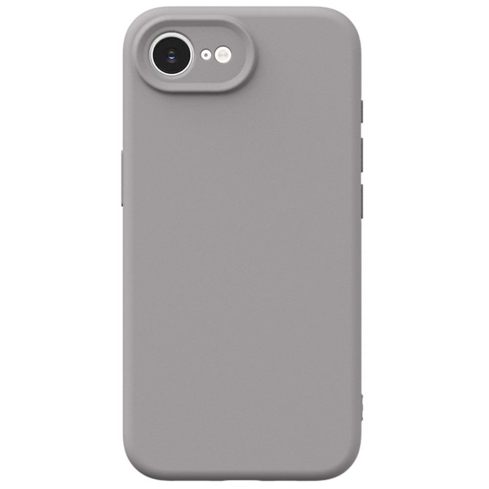 YCADEN For iPhone 16e Case Precise Cutouts TPU Phone Back Cover - Pebble Grey
