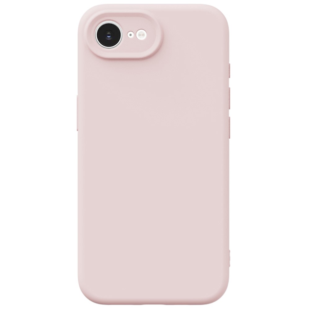 YCADEN For iPhone 16e Case Precise Cutouts TPU Phone Back Cover - Morandi Pink