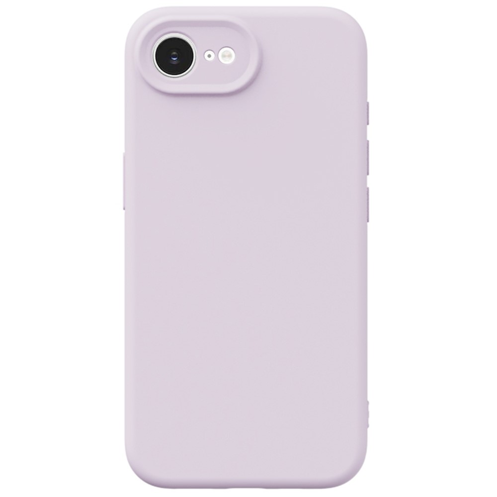 YCADEN For iPhone 16e Case Precise Cutouts TPU Phone Back Cover - Morandi Purple
