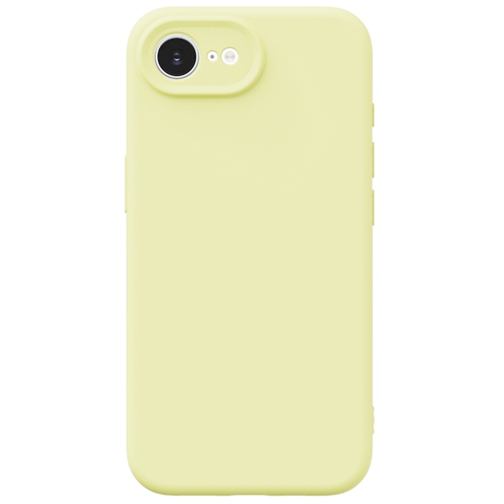 YCADEN For iPhone 16e Case Precise Cutouts TPU Phone Back Cover - Cream Yellow
