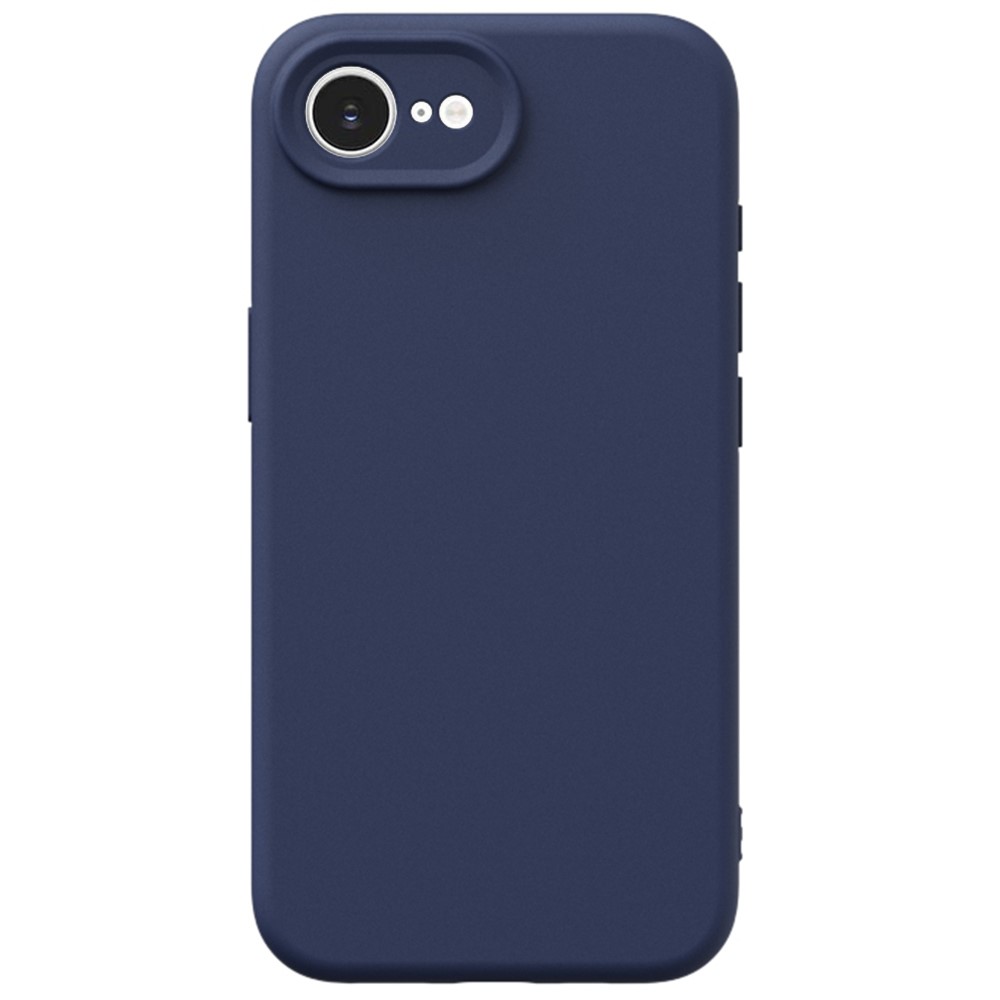 YCADEN For iPhone 16e Case Precise Cutouts TPU Phone Back Cover - Dark Blue
