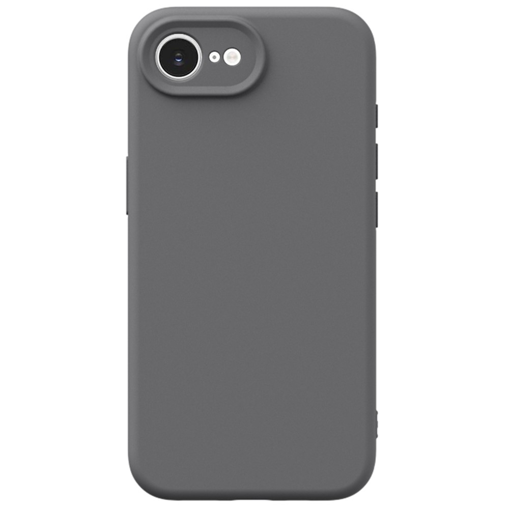 YCADEN For iPhone 16e Case Precise Cutouts TPU Phone Back Cover - Charcoal Grey