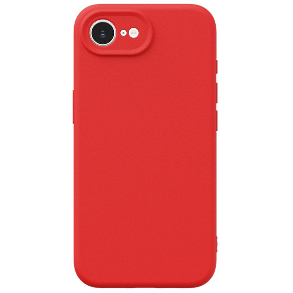 YCADEN For iPhone 16e Case Precise Cutouts TPU Phone Back Cover - Chinese Red