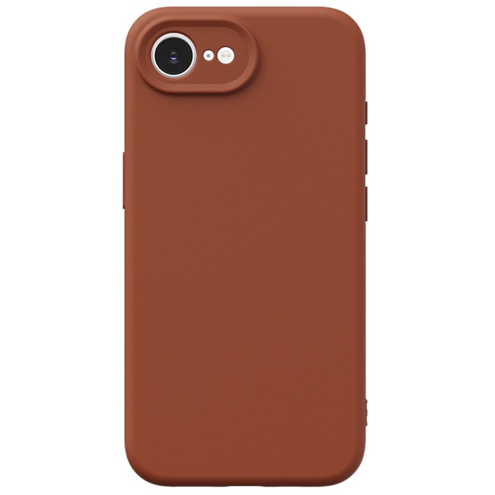 YCADEN For iPhone 16e Case Precise Cutouts TPU Phone Back Cover - Tan