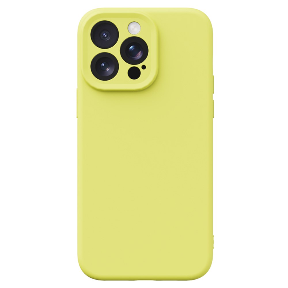 YCADEN For iPhone 15 Pro Case Precise Cutouts TPU Phone Back Cover - Pear Yellow