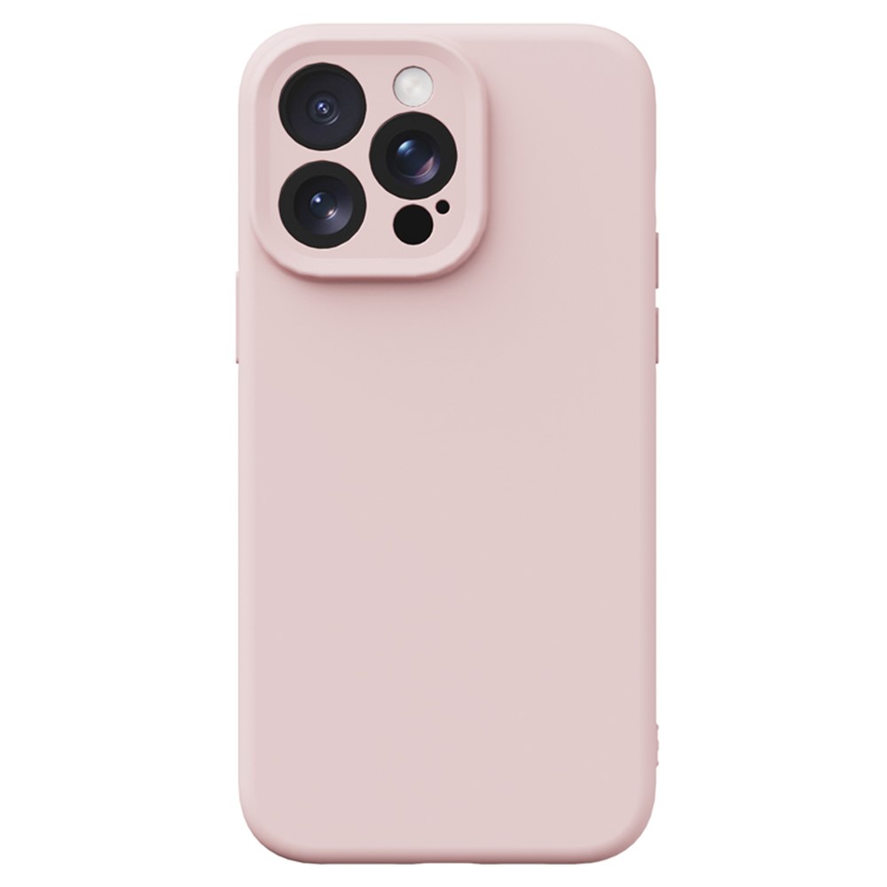 YCADEN For iPhone 15 Pro Case Precise Cutouts TPU Phone Back Cover - Morandi Pink