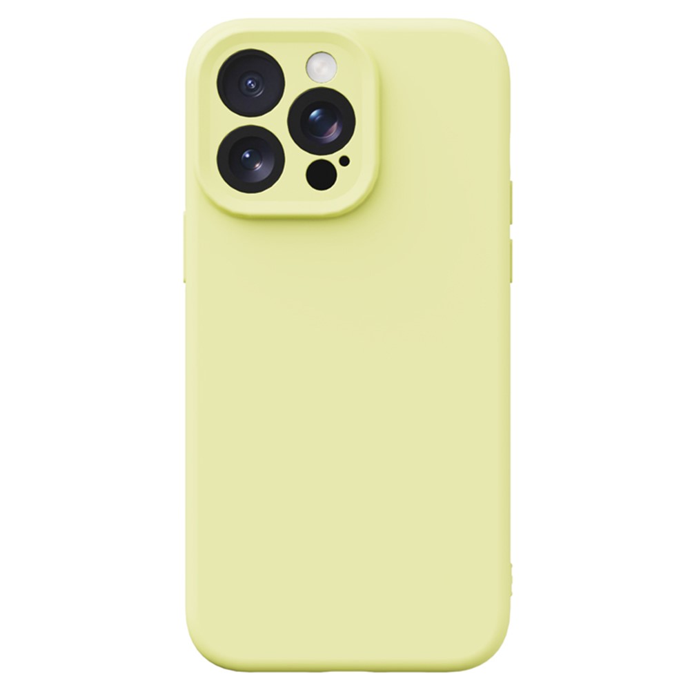 YCADEN For iPhone 15 Pro Max Case Precise Cutouts TPU Phone Back Cover - Cream Yellow