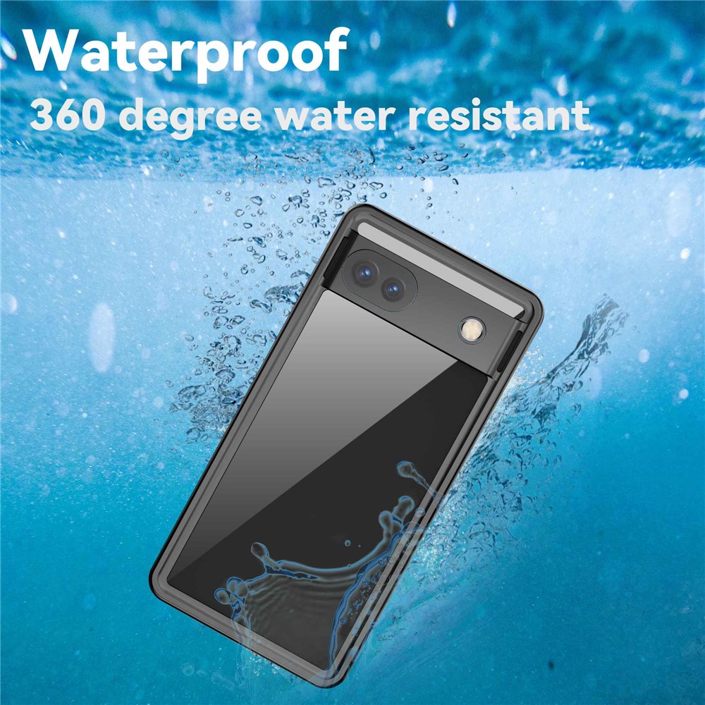 REDPEPPER DOT For Google Pixel 6a IP68 Waterproof Phone Case Transparent Anti-drop Phone Back Cover-3
