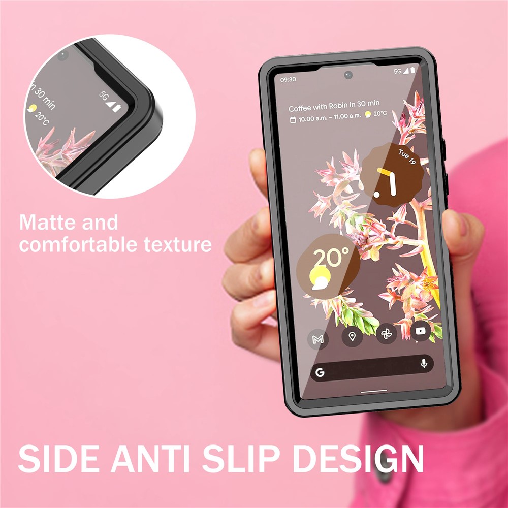 REDPEPPER DOT For Google Pixel 6a IP68 Waterproof Phone Case Transparent Anti-drop Phone Back Cover-4