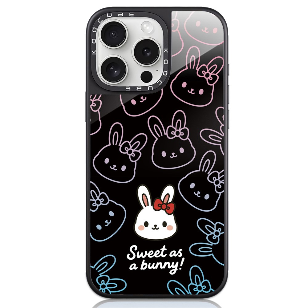 For iPhone 16 Pro Max Case High Aluminium-silicon Glass + PC + TPU Pattern Print Phone Cover Compatible with MagSafe - Style G