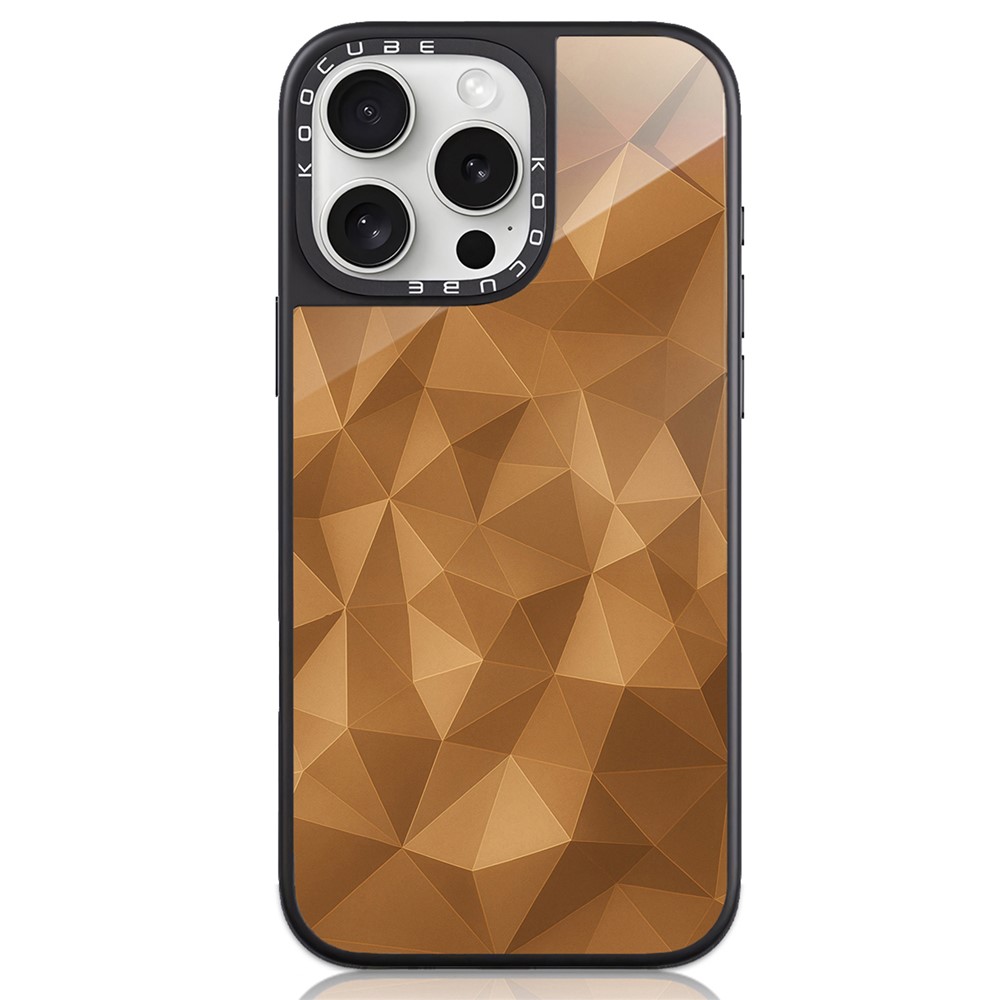 For iPhone 16 Pro Max Case High Aluminium-silicon Glass + PC + TPU Pattern Print Phone Cover Compatible with MagSafe - Style M