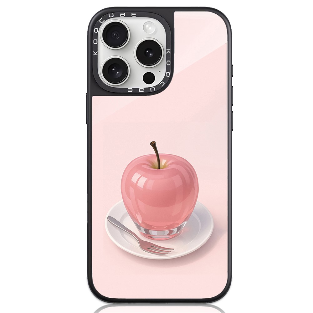 For iPhone 16 Pro Max Case High Aluminium-silicon Glass + PC + TPU Pattern Print Phone Cover Compatible with MagSafe - Style N