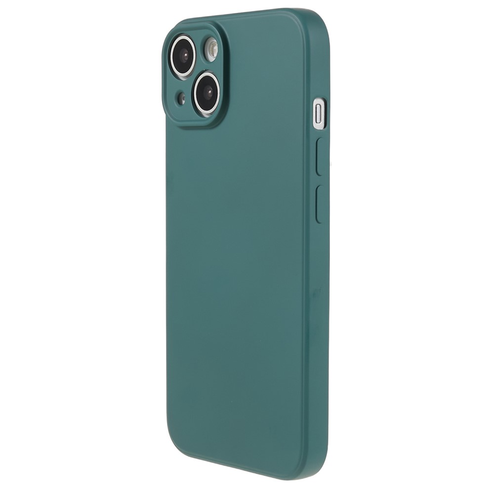 AMORUS For iPhone 15 Case Precise Cutouts TPU Fiber Lining Shockproof Phone Cover - Army Green