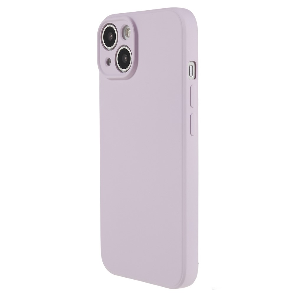 AMORUS For iPhone 15 Plus Case Precise Cutouts TPU Fiber Lining Shockproof Phone Cover - Purple