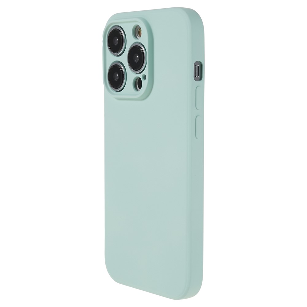 AMORUS For iPhone 15 Pro Max Case Precise Cutouts TPU Fiber Lining Shockproof Phone Cover - Baby Blue