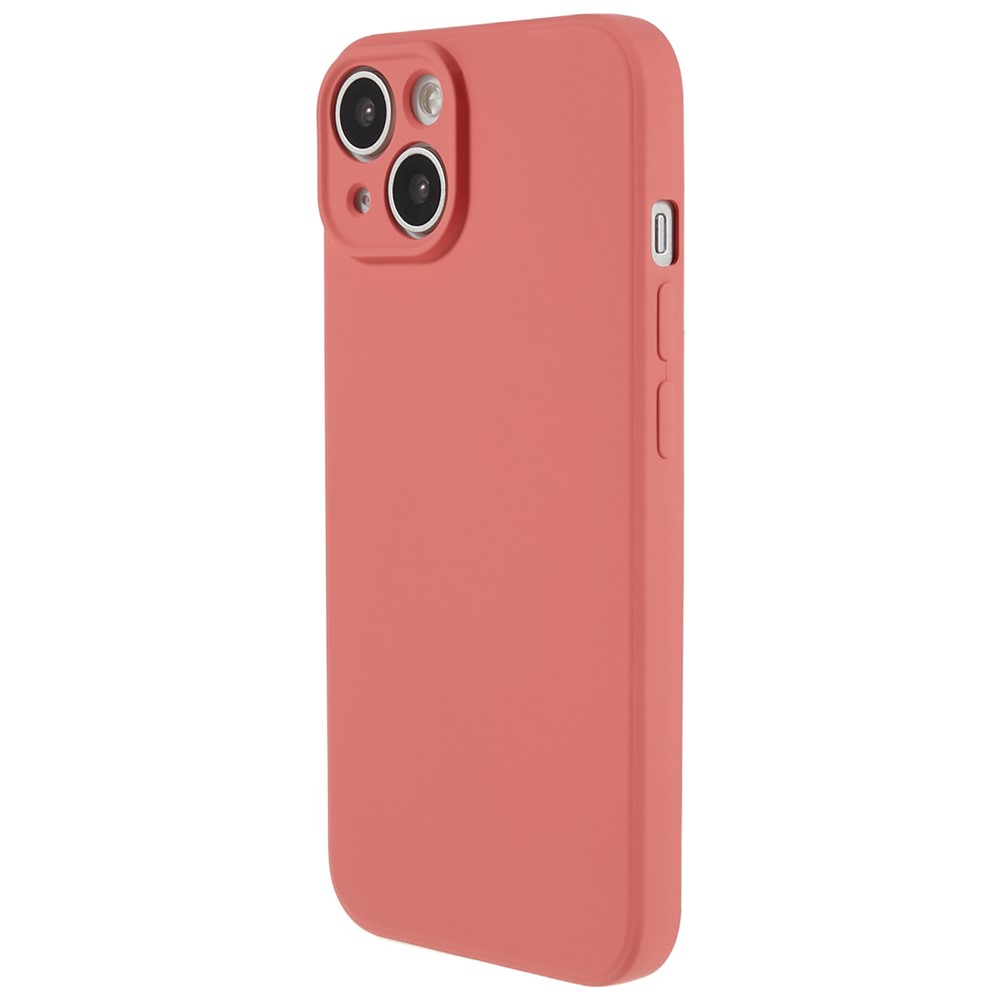 AMORUS For iPhone 13 mini Case Precise Cutouts TPU Fiber Lining Shockproof Phone Cover - Hawthorn Red