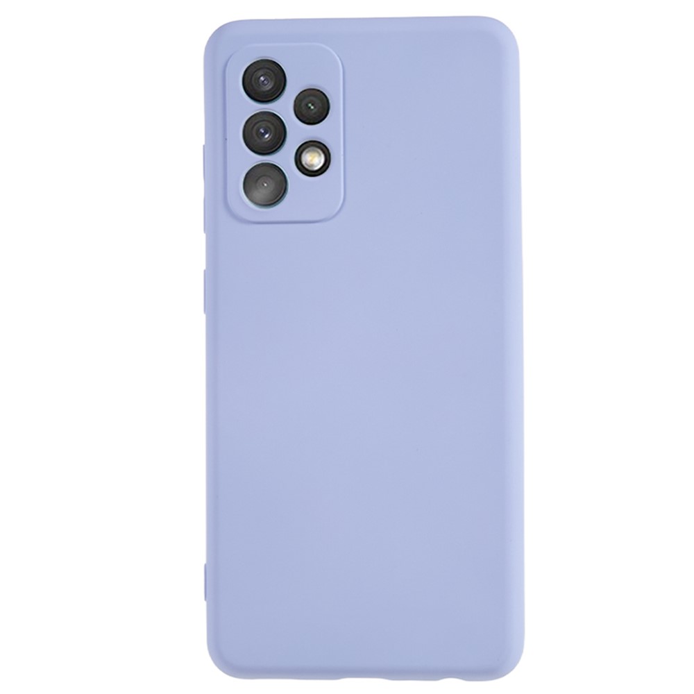 AMORUS For Samsung Galaxy A32 5G / M32 5G Case Precise Cutouts TPU Fiber Lining Shockproof Phone Cover - Light Purple
