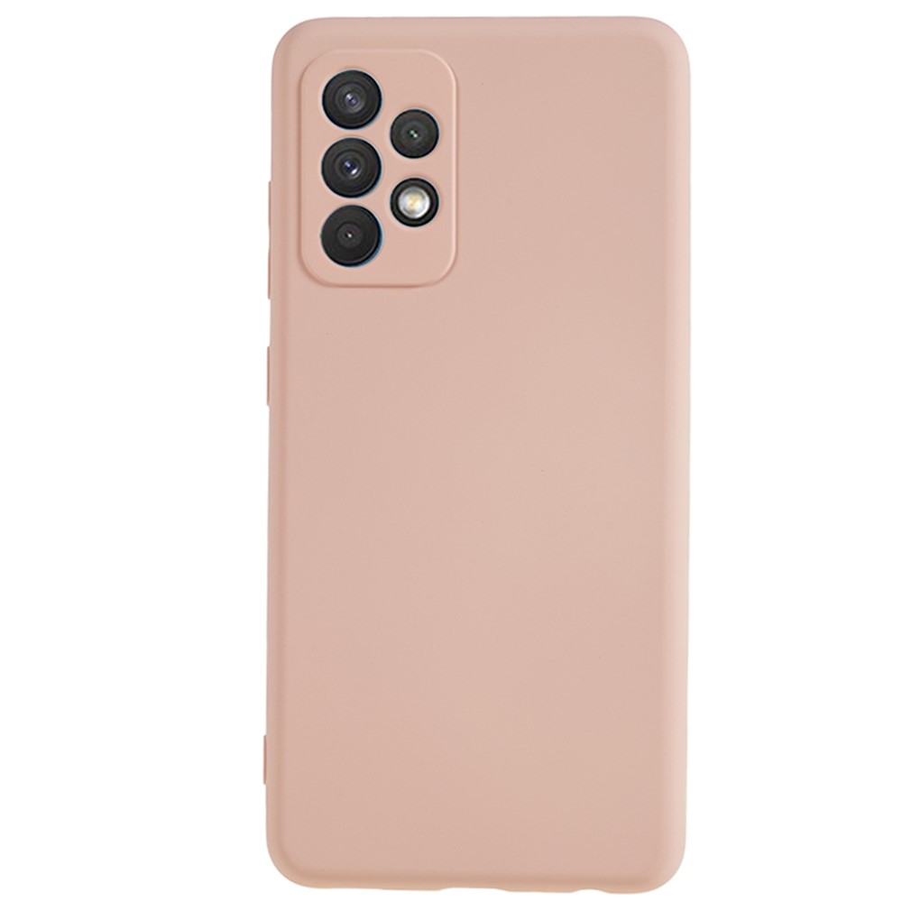 AMORUS For Samsung Galaxy A32 5G / M32 5G Case Precise Cutouts TPU Fiber Lining Shockproof Phone Cover - Pink