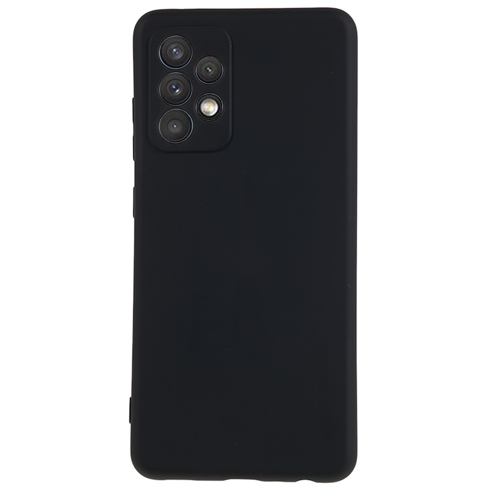 AMORUS For Samsung Galaxy A32 4G (EU Version) Case Precise Cutouts TPU Fiber Lining Shockproof Phone Cover - Black