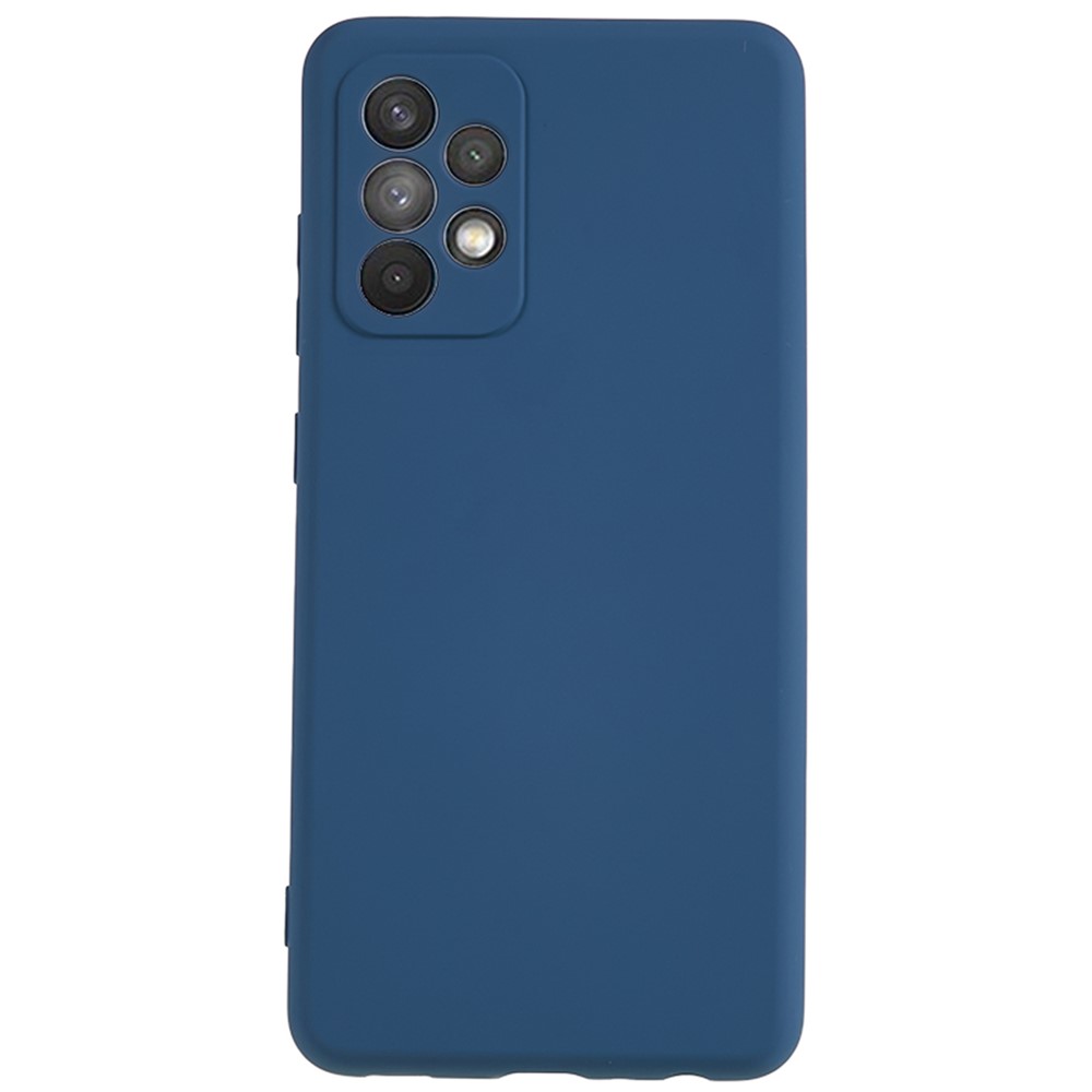 AMORUS For Samsung Galaxy A23 4G / 5G (Global) Case Precise Cutouts TPU Fiber Lining Shockproof Phone Cover - Sapphire