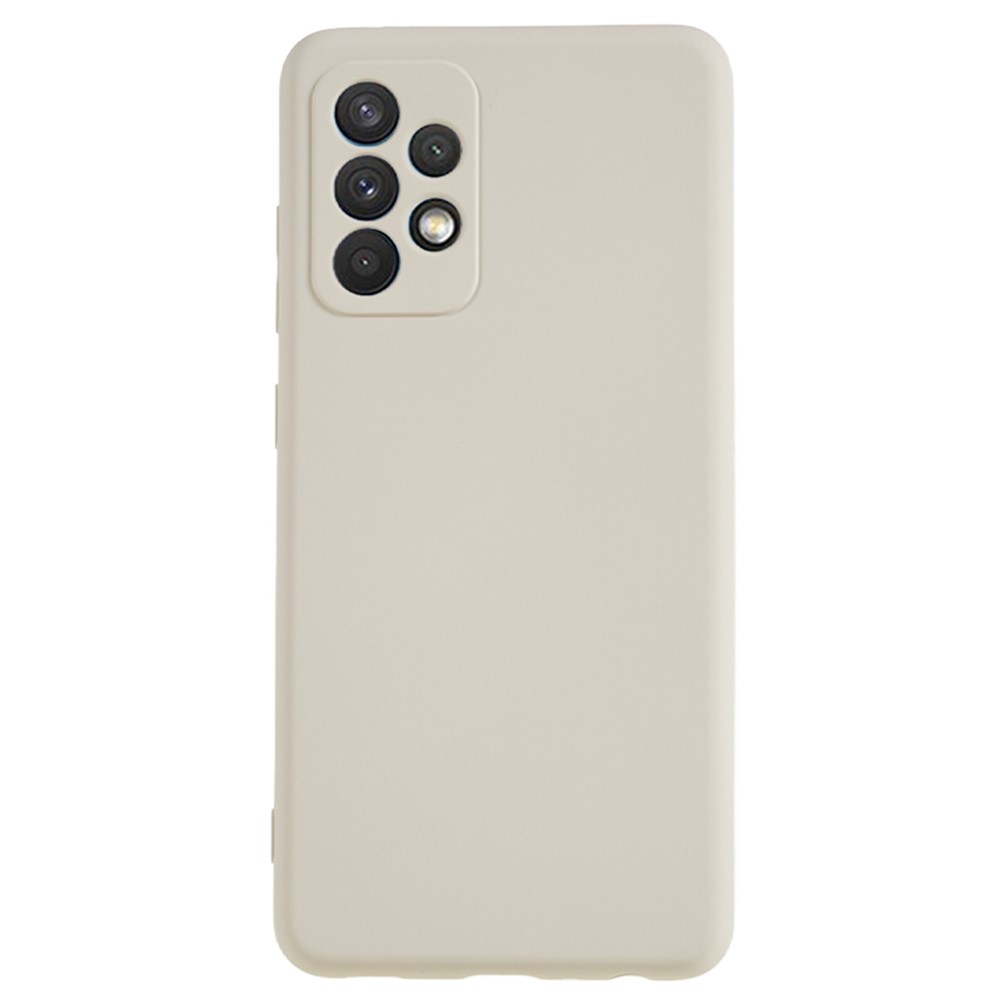AMORUS For Samsung Galaxy A23 4G  /  5G (Global) Case Precise Cutouts TPU Fiber Lining Shockproof Phone Cover - White