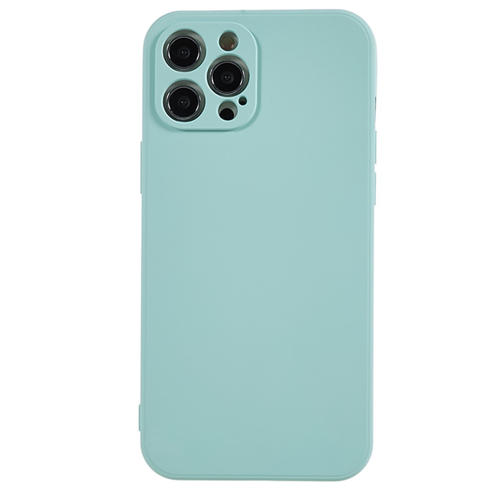 AMORUS For iPhone 12 Pro Case Precise Cutouts TPU Fiber Lining Shockproof Phone Cover - Baby Blue