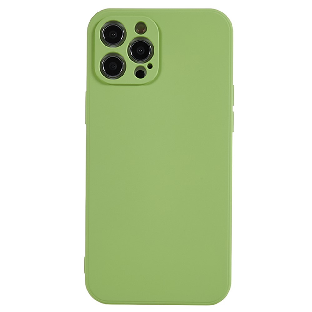 AMORUS For iPhone 12 Pro Case Precise Cutouts TPU Fiber Lining Shockproof Phone Cover - Matcha Green