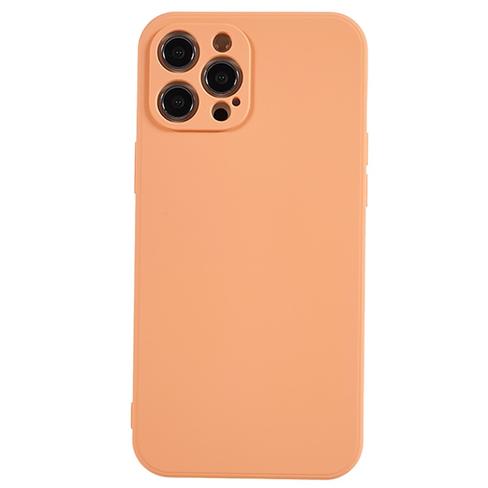 AMORUS For iPhone 12 Pro Case Precise Cutouts TPU Fiber Lining Shockproof Phone Cover - Orange