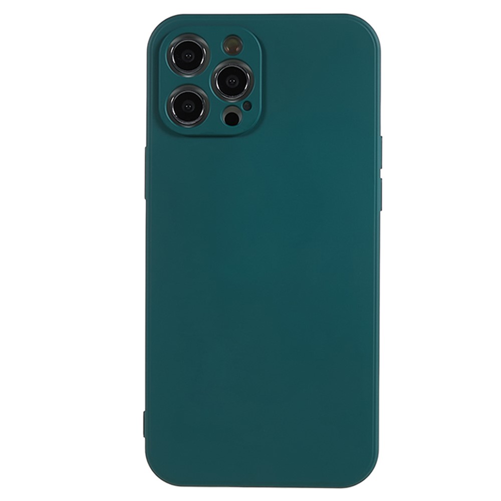 AMORUS For iPhone 12 Pro Case Precise Cutouts TPU Fiber Lining Shockproof Phone Cover - Army Green
