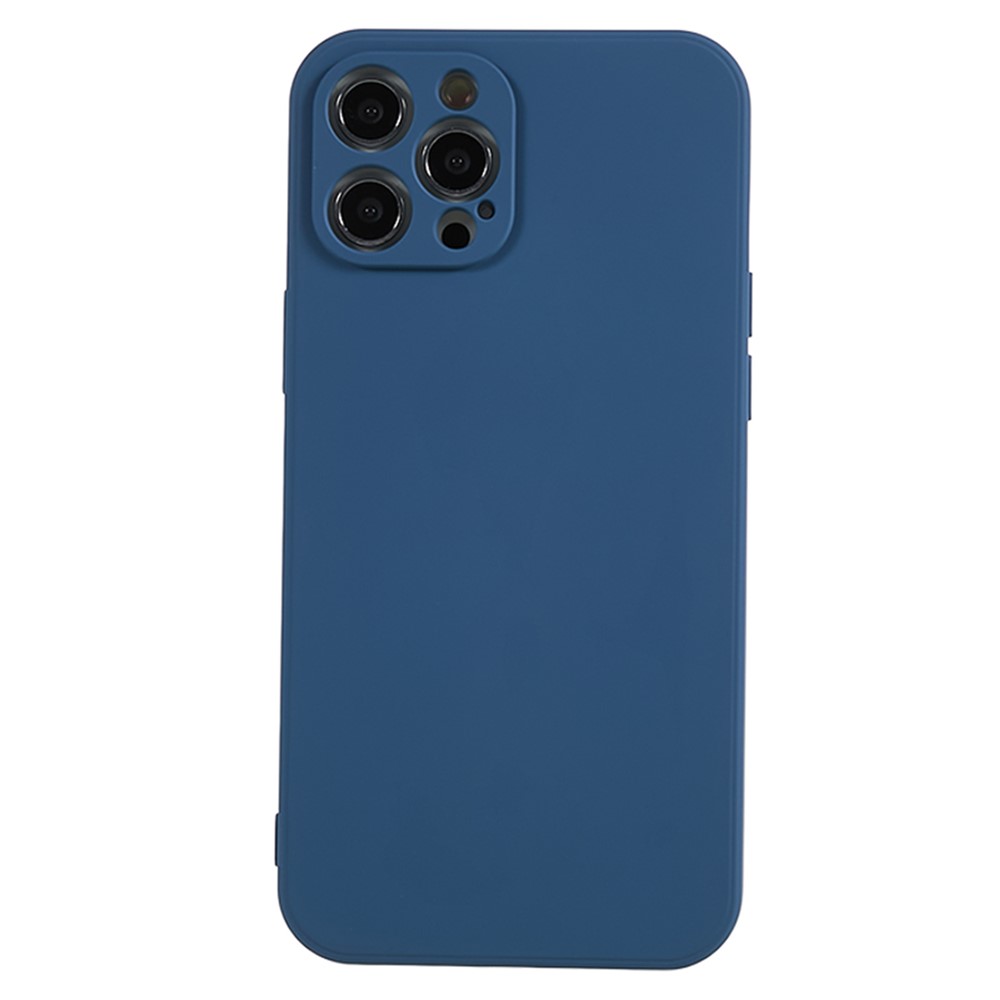 AMORUS For iPhone 12 Pro Case Precise Cutouts TPU Fiber Lining Shockproof Phone Cover - Sapphire