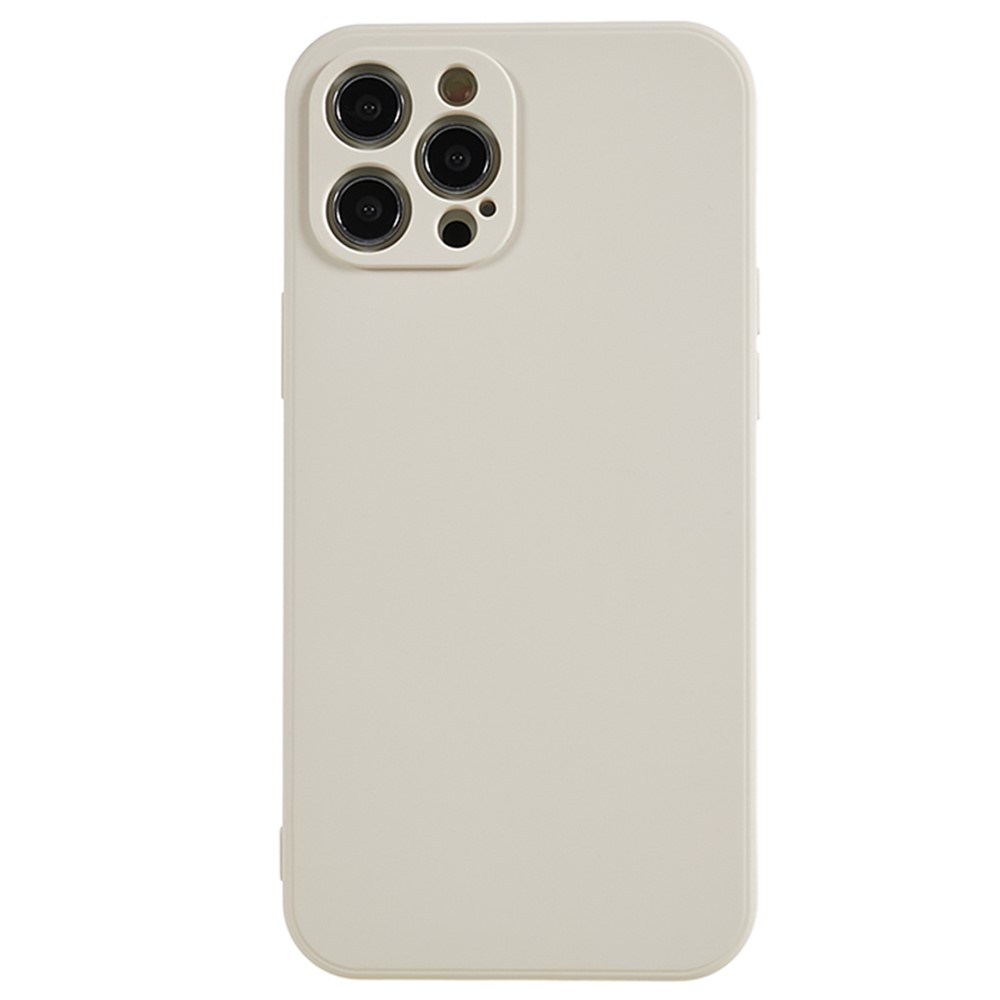 AMORUS For iPhone 12 Pro Case Precise Cutouts TPU Fiber Lining Shockproof Phone Cover - White