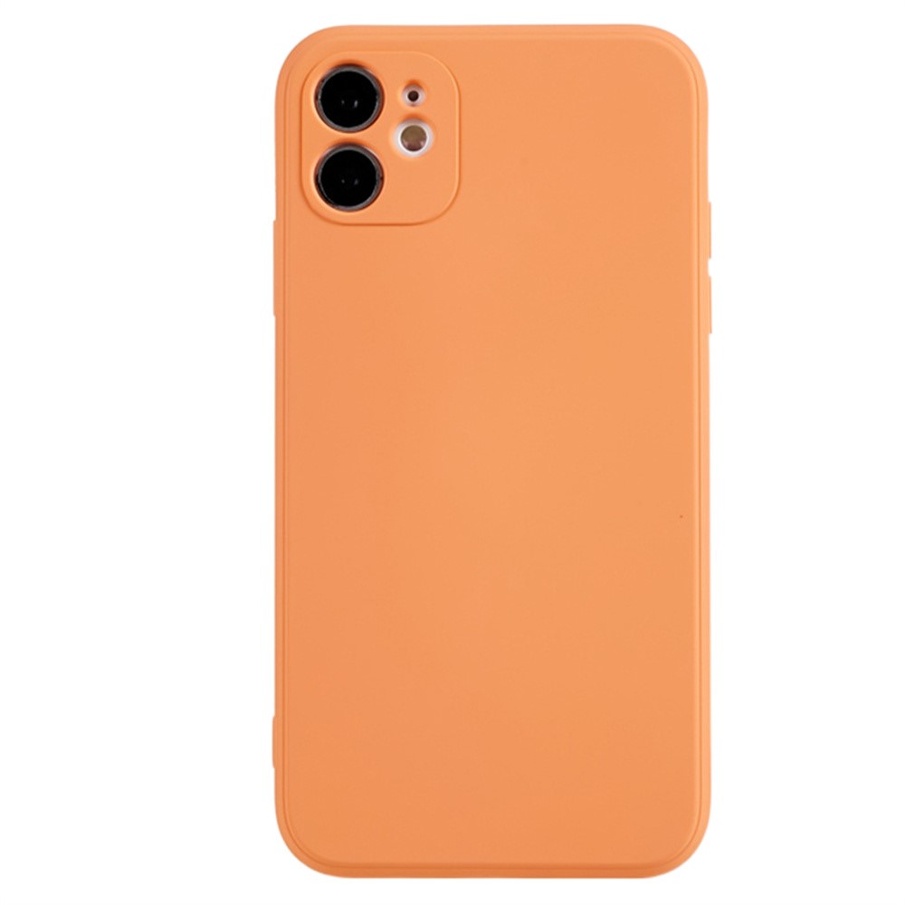 AMORUS For iPhone 11 Case Precise Cutouts TPU Fiber Lining Shockproof Phone Cover - Orange
