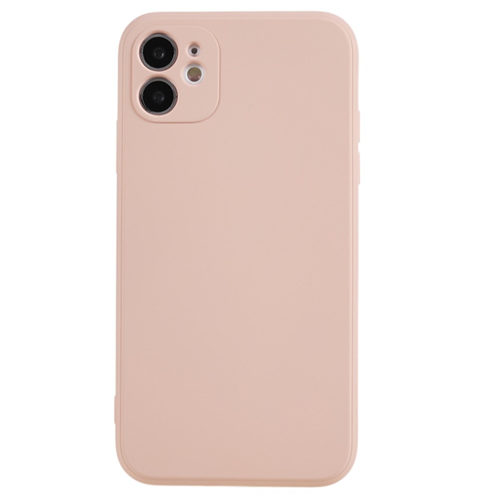AMORUS For iPhone 11 Case Precise Cutouts TPU Fiber Lining Shockproof Phone Cover - Pink