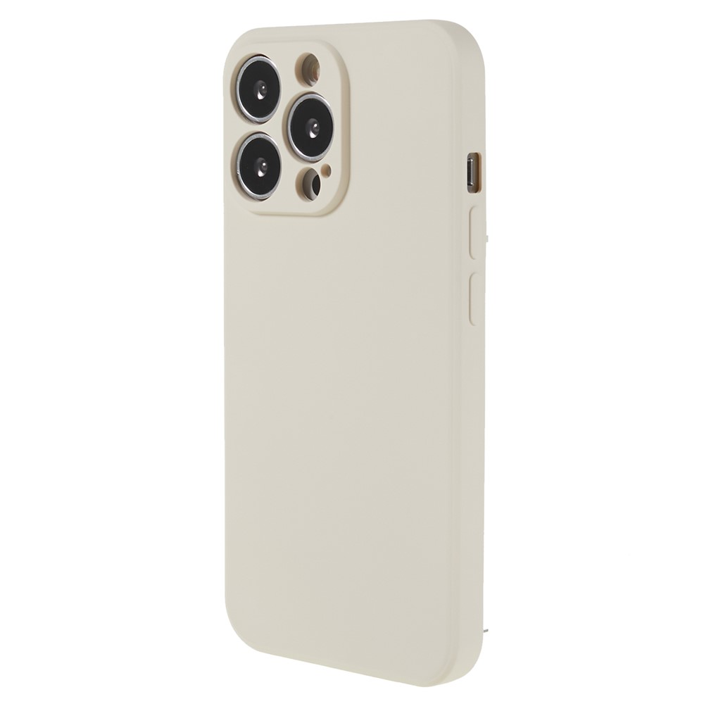 AMORUS For iPhone 13 Pro Max Case Precise Cutouts TPU Fiber Lining Shockproof Phone Cover - White
