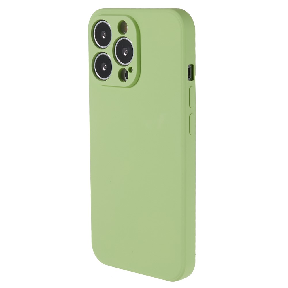 AMORUS For iPhone 13 Pro Case Precise Cutouts TPU Fiber Lining Shockproof Phone Cover - Green