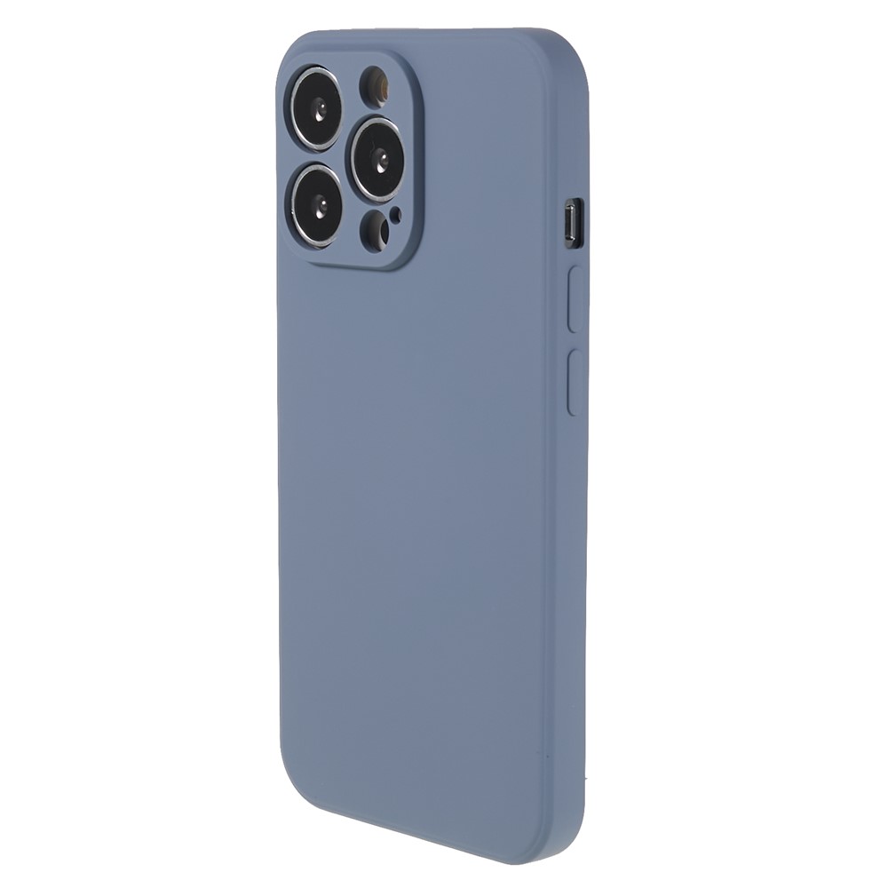 AMORUS For iPhone 13 Pro Case Precise Cutouts TPU Fiber Lining Shockproof Phone Cover - Lavender Grey